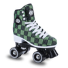 New Fabric High Heel Classic Quad Roller Skate