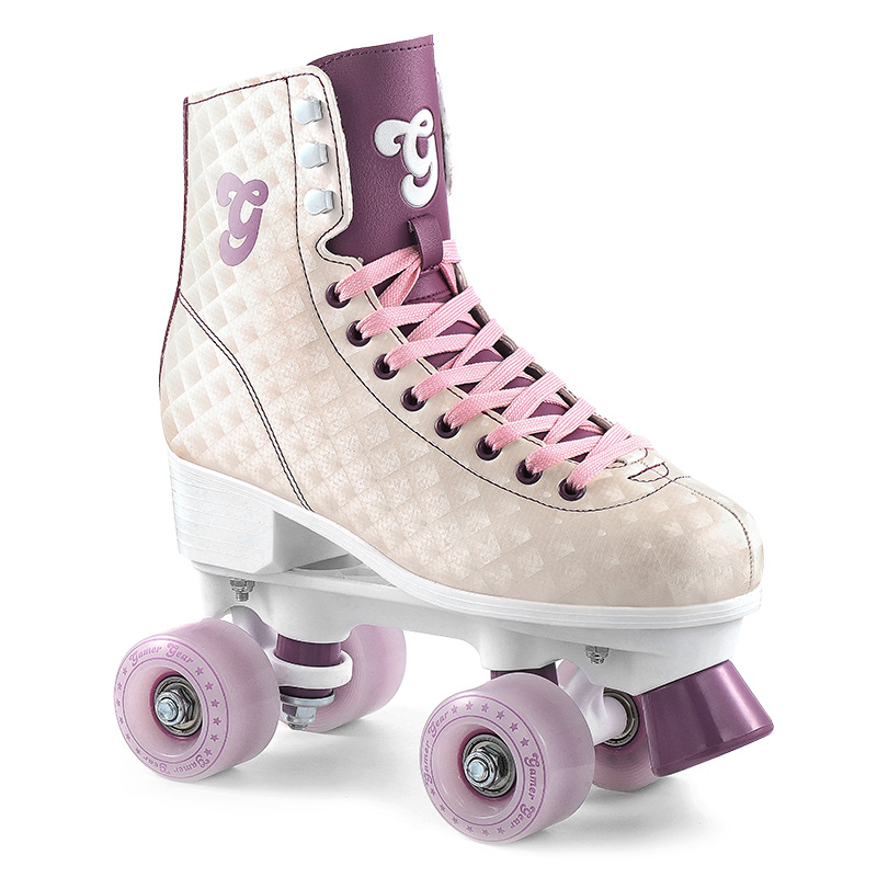 Nový PU kůže High End Adult Quad Roller Skate